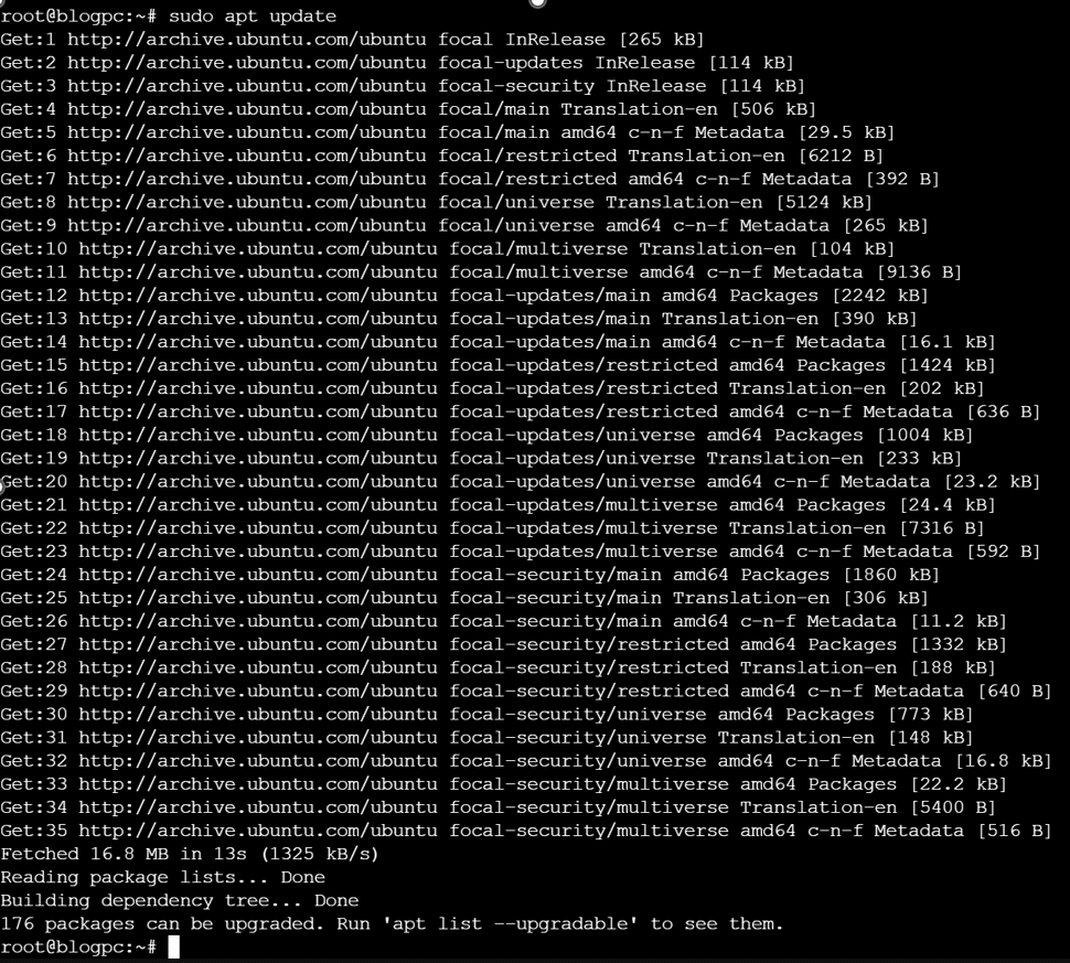 cli display of updating the OS for redis